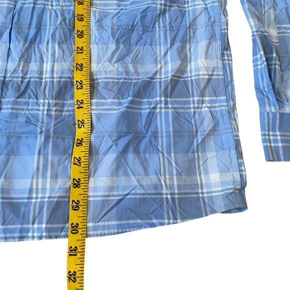 Vineyard Vines Harbor Shirt Men's Size XL Blue Plaid Fishing Boating Ventilated - Picture 4 of 5